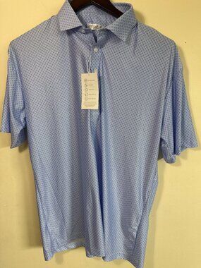 Collars & Co. Featherweight Dress Collar Polo X-Large Blue Lightweight